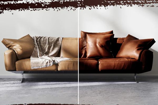 Sofa Upholestry Before & After